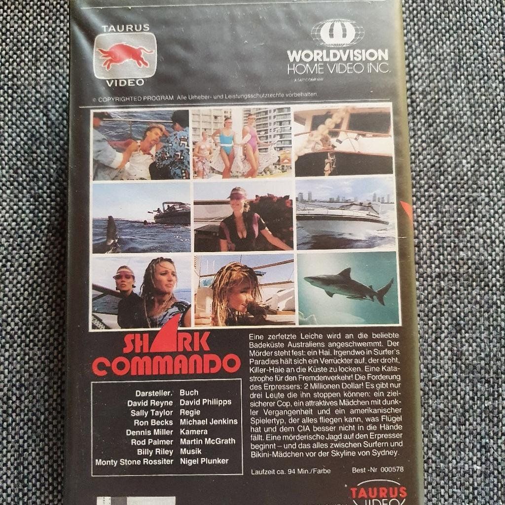 Tutti i VHS: Shark Commando (AUS 1986) VHS Taurus Video 000 578 – Usato da Remetschwil venduto da Privatflohmi 1