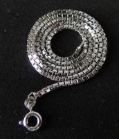 Rhodinierte Silber 800 Venezianer Halskette 40 cm / 1,75 mm