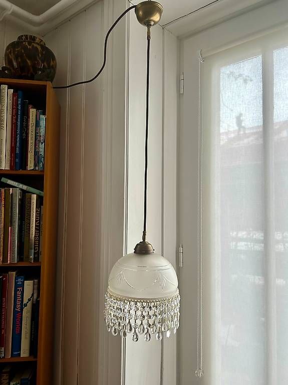 Kronleuchter & Deckenlampen: Kristall-Lampe UNIKAT / mit Handschliff-Schirm – Gebraucht aus St. Gallen von matasurf 3