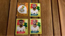 Panini Sammelkarten Ghana Fussball 2022 Lamptey Ayew Semenvo