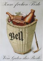 BELL ZUM FROHEN FESTE 1948 Original Plakat