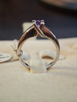 Bague argent 925 avec Améthyste véritable, Taille 58💍