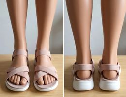 Sandales Skechers Slip-ins roses  - 41
