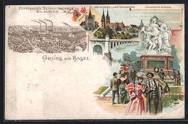 Litho Basel, Münster von der Wettsteinb