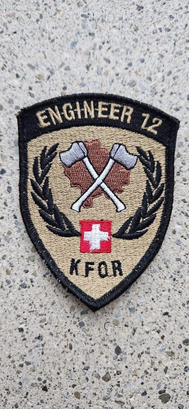 Schweizer Armee Placchette & Badge: *** Swisscoy Badge mit Klett *** – Usato da Riedholz venduto da fr_sIruP