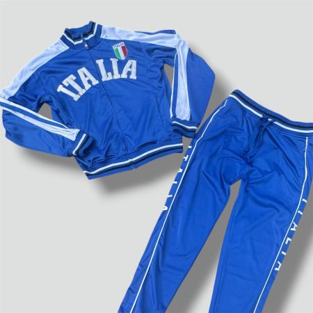 Italia streetwear blue track set vintage retro fussball kdk