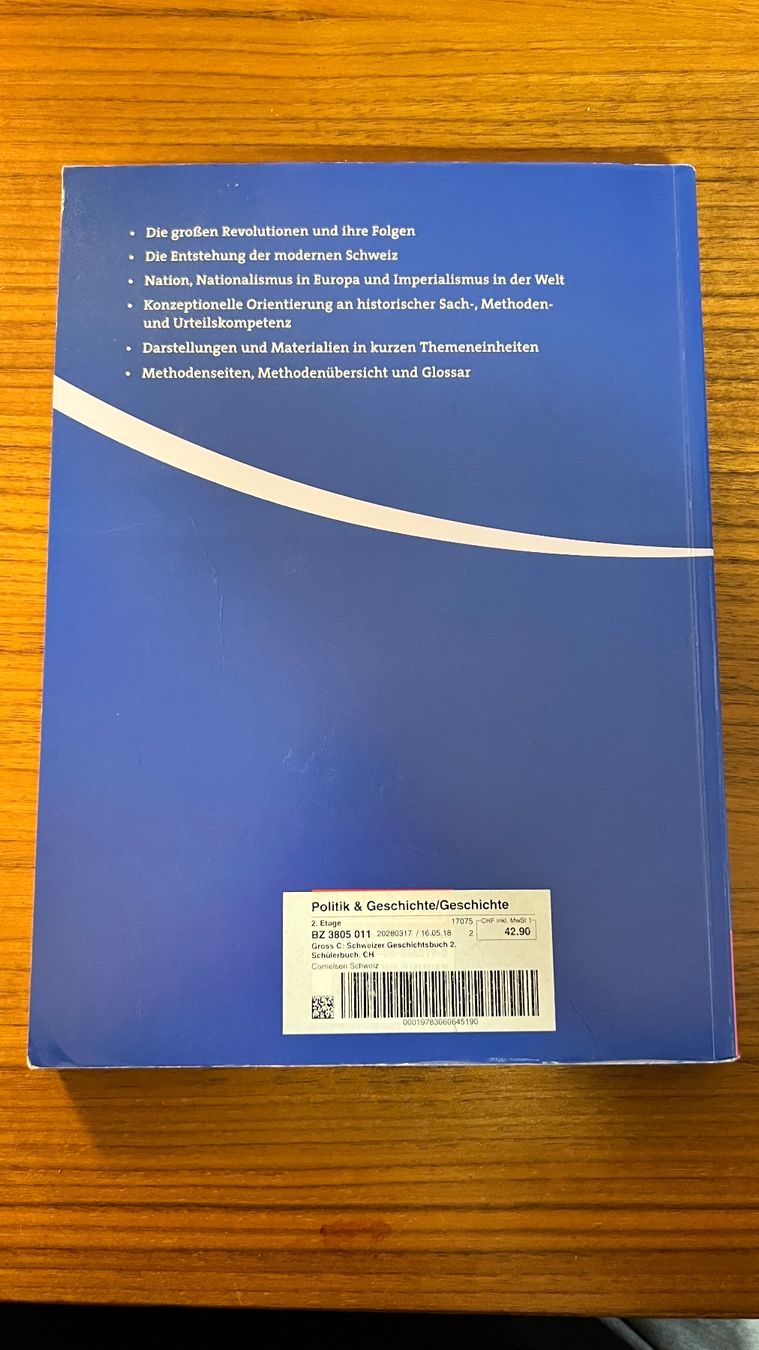 Libri: Schweizer Geschichtsbuch 2 – Usato da Uetikon am See venduto da Arthur.s 1