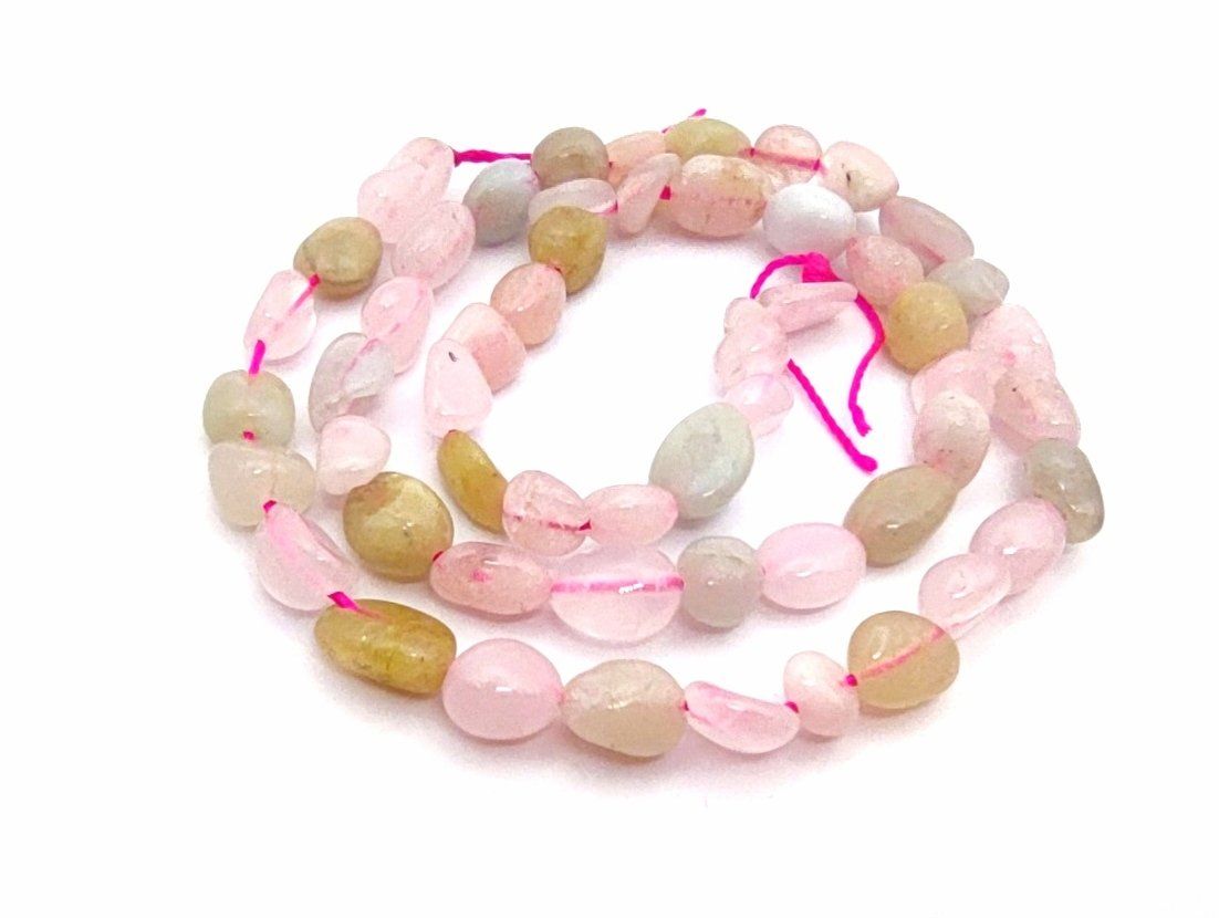 Perle (finte): 1 Strang Morganit Perlen freeform 4x8mm – Nuovo e nell'imballaggio originale da Münchenbuchsee venduto da emelie75