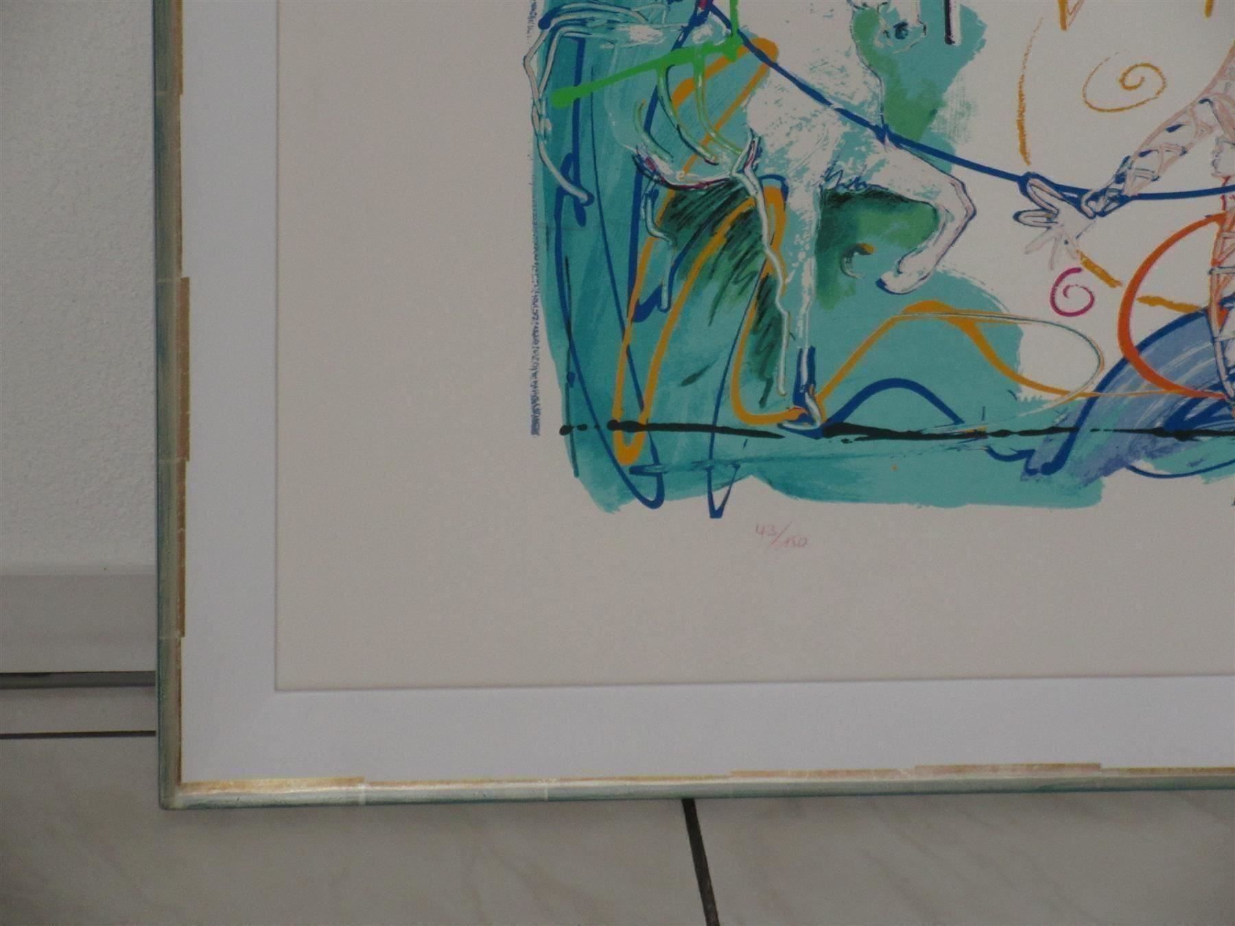 Grafica & Litografie: Rolf Knie  PFERD + HARLEKIN 91  hs./hn. – Usato da Weinfelden venduto da Kunst2010 6