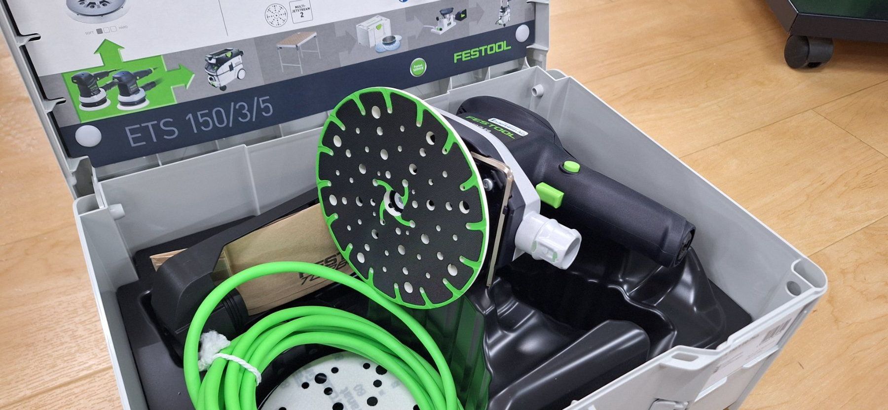Festool Tutte le macchine: Festool Exzenterschleifer ETS 150/5 EQ-Plus, NEU – Nuovo e nell'imballaggio originale da Ried (Muotathal) venduto da mprofi58 1