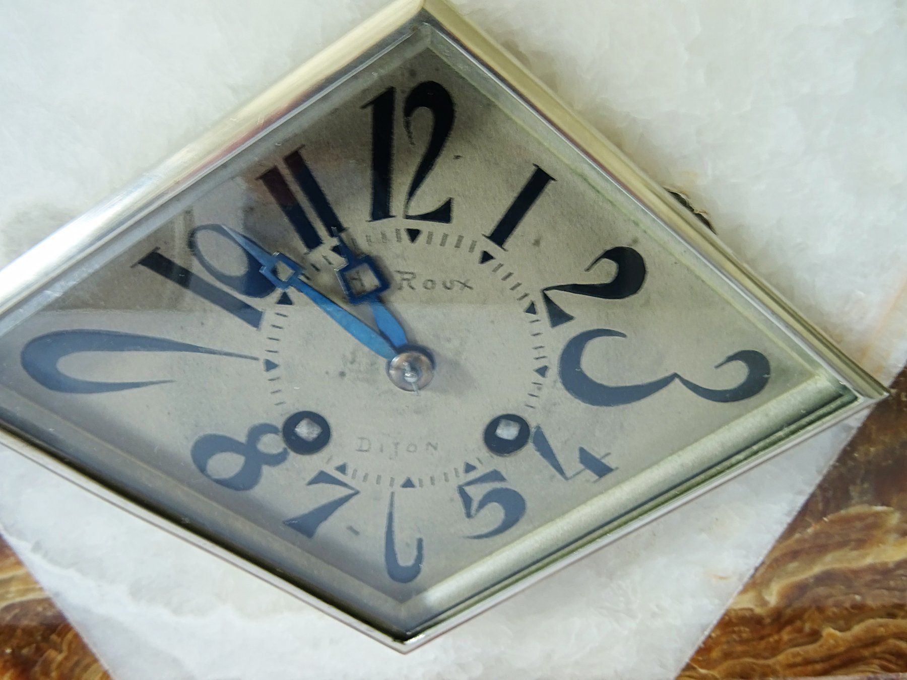 Orologi da terra & Orologi da parete: Art Déco Kaminuhr Marmor Rooux Dijon – Usato da Lengnau BE venduto da Indian4 2