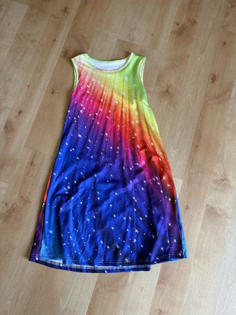 Kinder Kleid bunter Sternenprint Grösse 150 guter Zustand