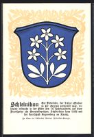 Schleinikon, Wappen auf Tannen-Ornamente