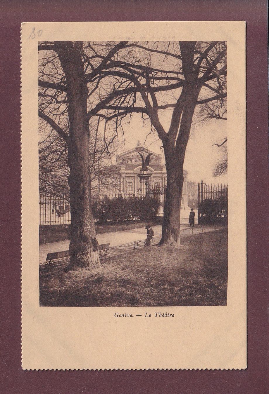 Cartoline postali: GENEVE - Le Théâtre – Usato da Pully venduto da nicecards