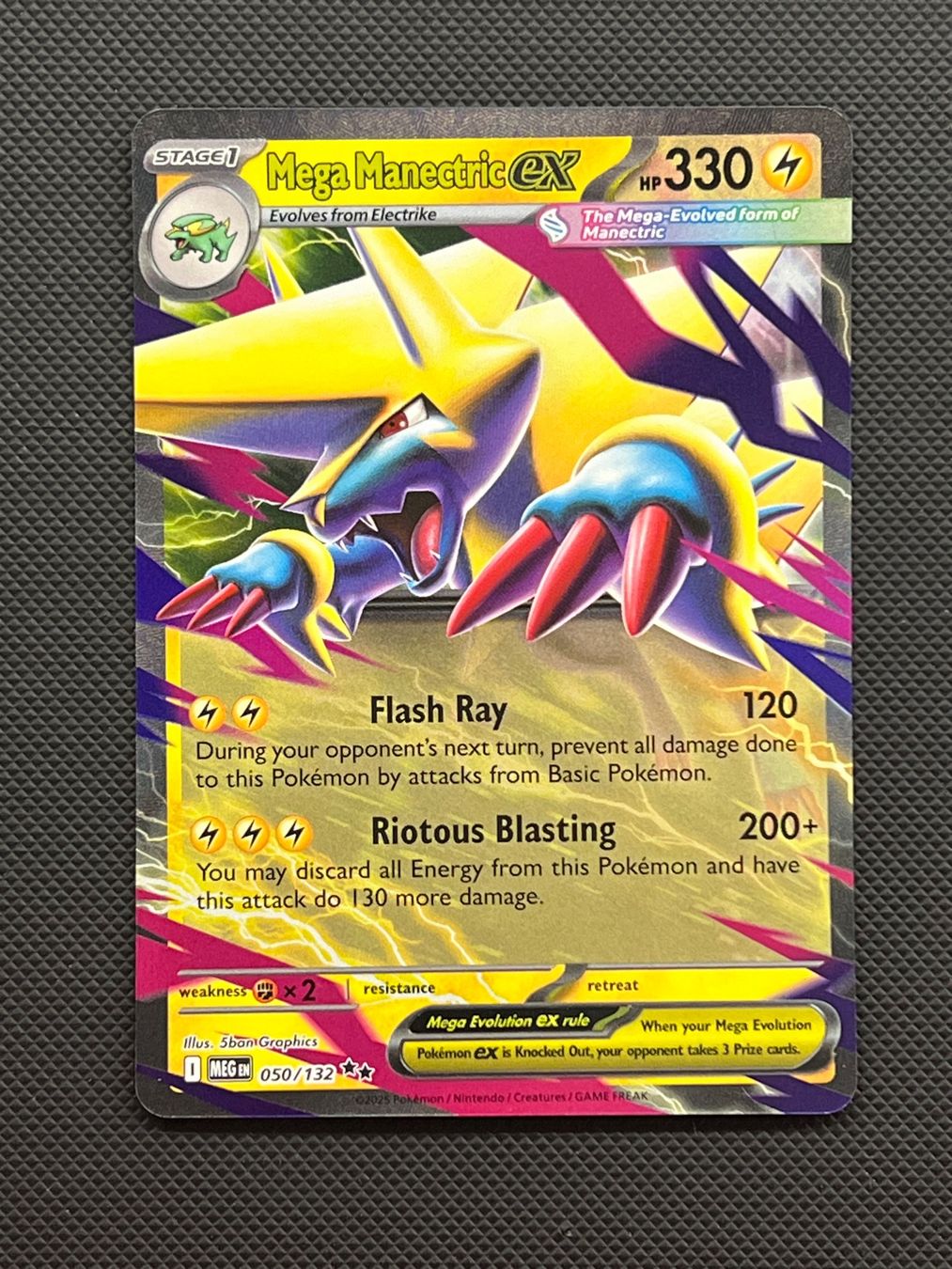 Pokémon Carte collezionabili: Pokemon Mega Manectric ex #50 - NM/MINT- Mega Evolution -ENG – Usato da Pregassona venduto da X_vendeditutto 1