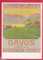 WERBE-KARTE, DAVOS 1560m, 13.1.1979, WALTER KOCH 1915