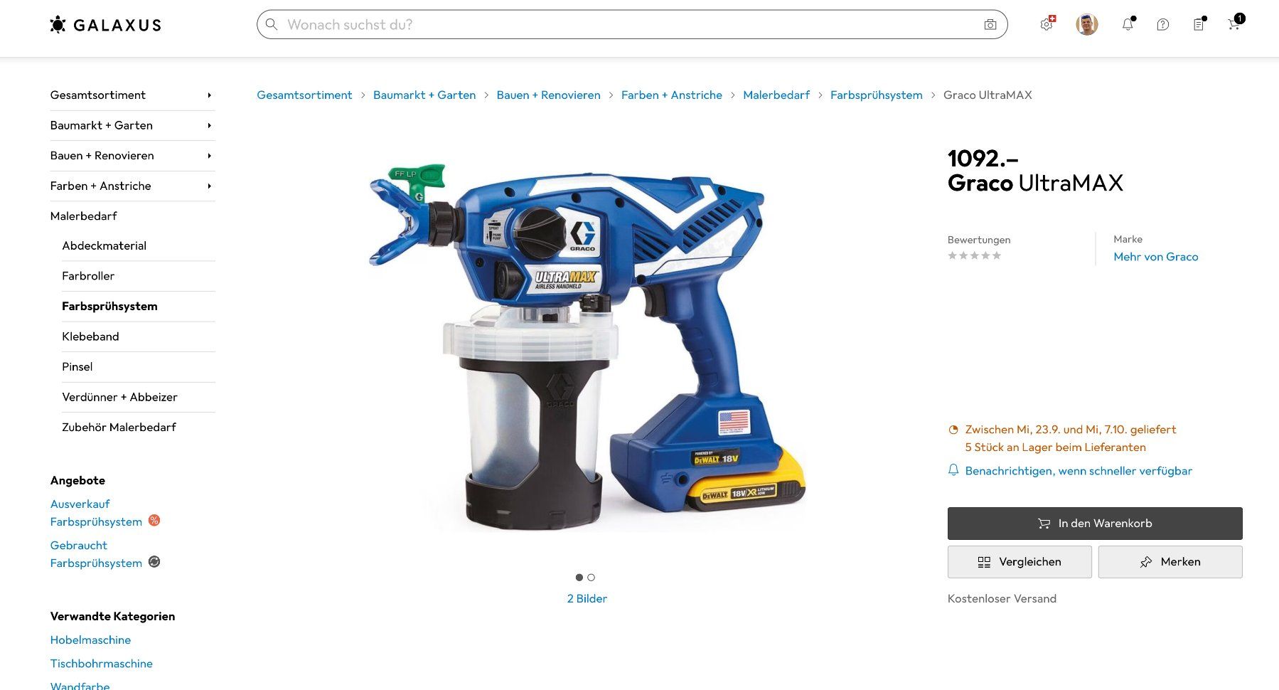Alle Maschinen: Graco UltraMax – Gebraucht aus Wallisellen von ZoltanRakosi 5
