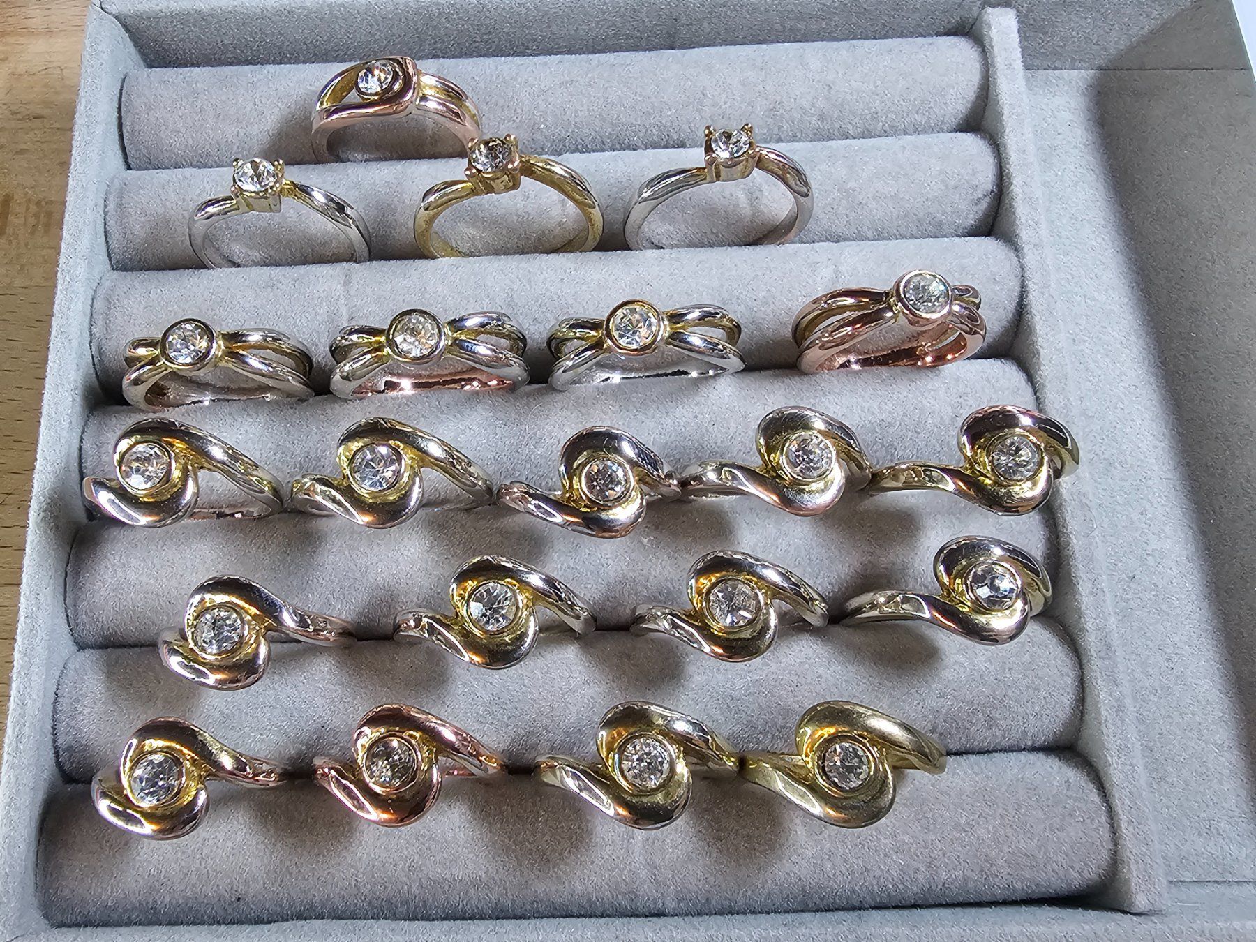 Anelli: AKTION Gelb gold Ring massiv Stein Geschenk Modeschmuck 4.8 – Nuovo (secondo la descrizione) da Riedt b. Erlen venduto da Gottestraene 8