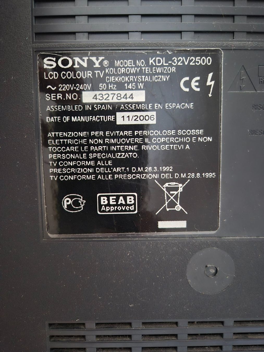 Televisori: Sony Bravia Fernseher – Usato da Innerberg venduto da barbarawidmer 6