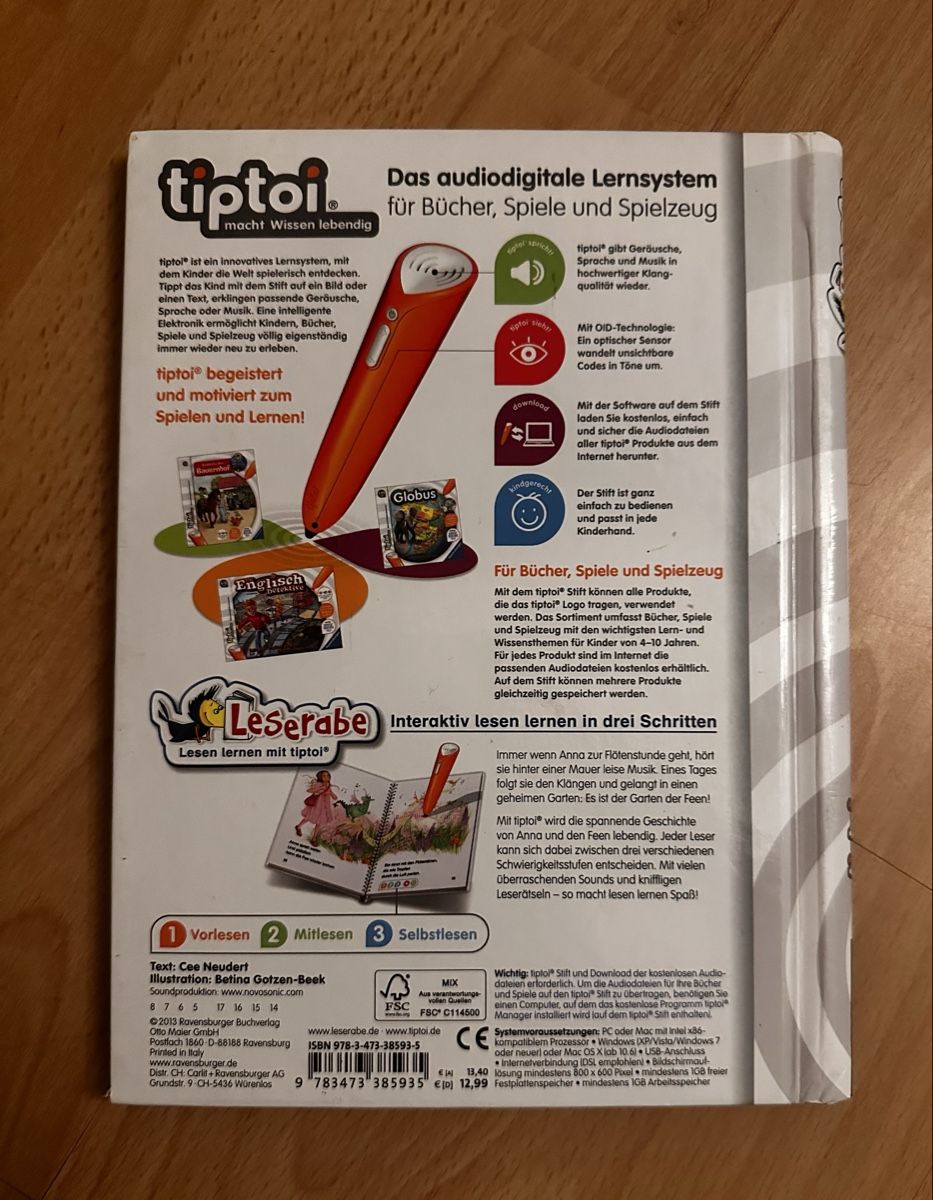 Tiptoi Giocattoli: TipToi, Leserabe, Im Garten der Feen – Usato da Full-Reuenthal venduto da xeneya 1