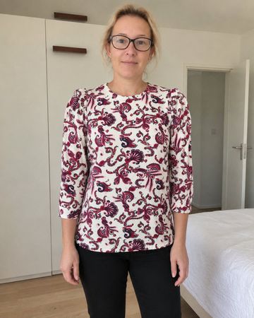 BA&SH | Blouse cachemire motif paisley rose | taille S