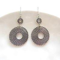 Ohrringe - Ethno Stil - orientalisch - silber - Modeschmuck