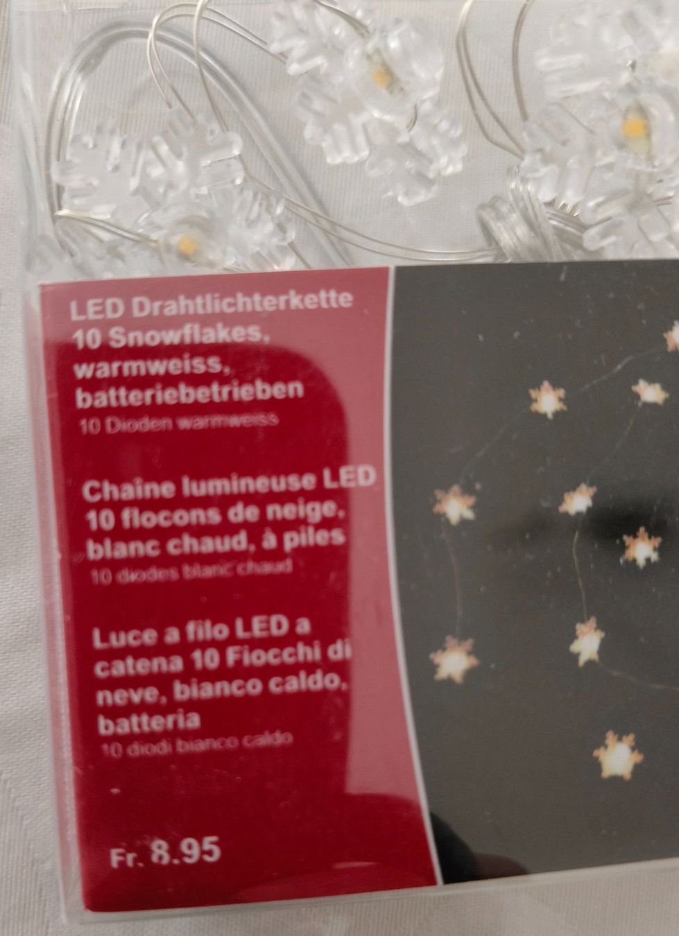 Tutte le decorazioni: LED-Drahtlichterkette – Nuovo e nell'imballaggio originale da Urtenen-Schönbühl venduto da sep_k9jk 1
