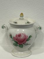 Meissen Zuckerdose mit handbemalten Rosen