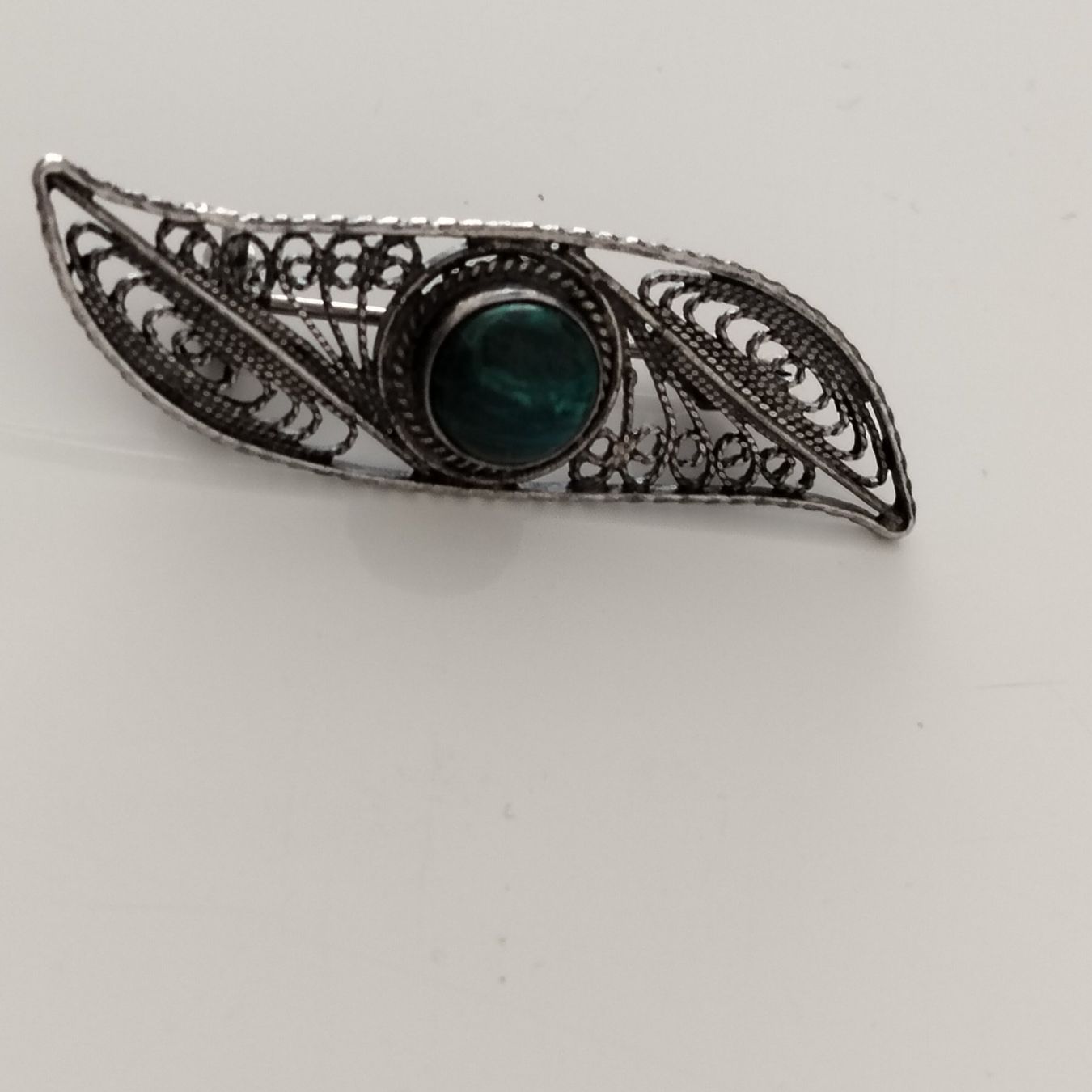 Broches & Aiguilles: Antik Brosche Silber mit Laminar (S0) – D'occasion à Basel par Meda.moja