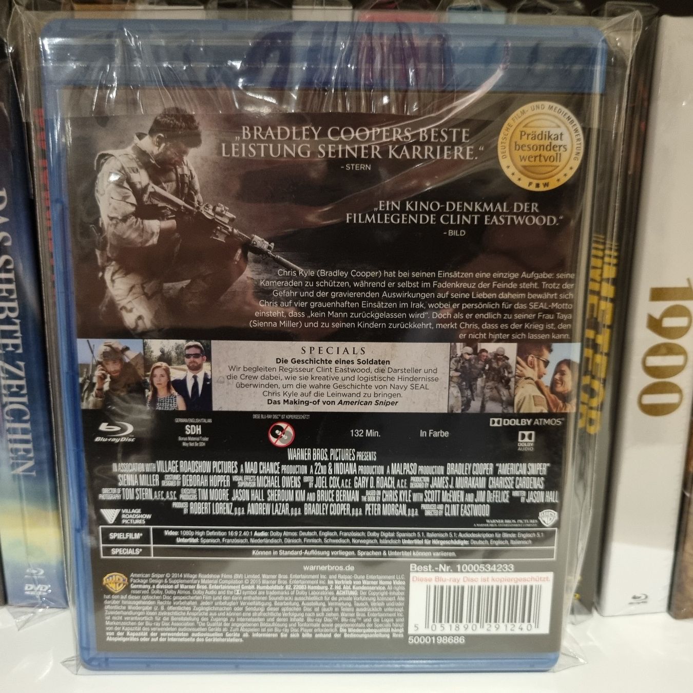 Tutti i DVDs: American Sniper Blu- ray - neuwertig – Nuovo (secondo la descrizione) da Bremgarten AG venduto da Mediensammler24 1