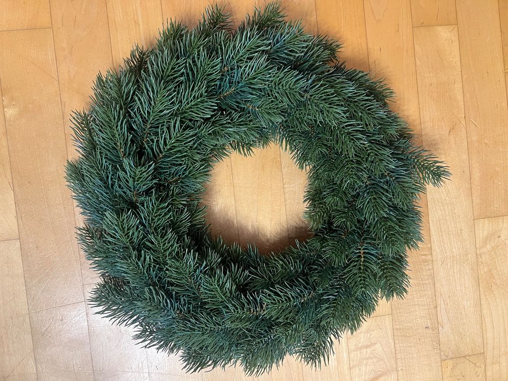 Produktbild von Weihnachtskranz Mit Blättern Goldfarben 19