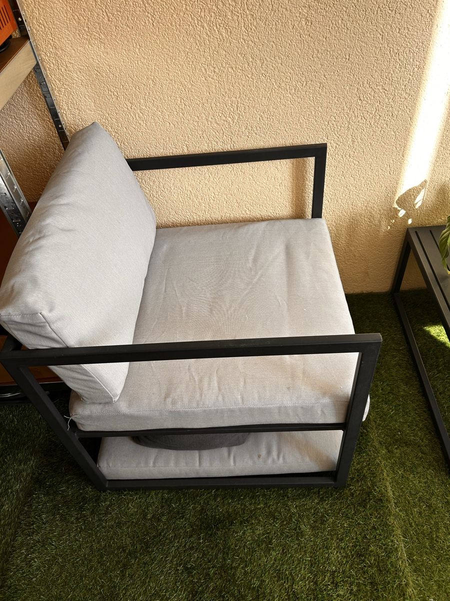 Tischset: Gartenmöbel Set 4-teilig Stahl/Stoff  – Gebraucht aus St. Gallen von Tina_tina9 1