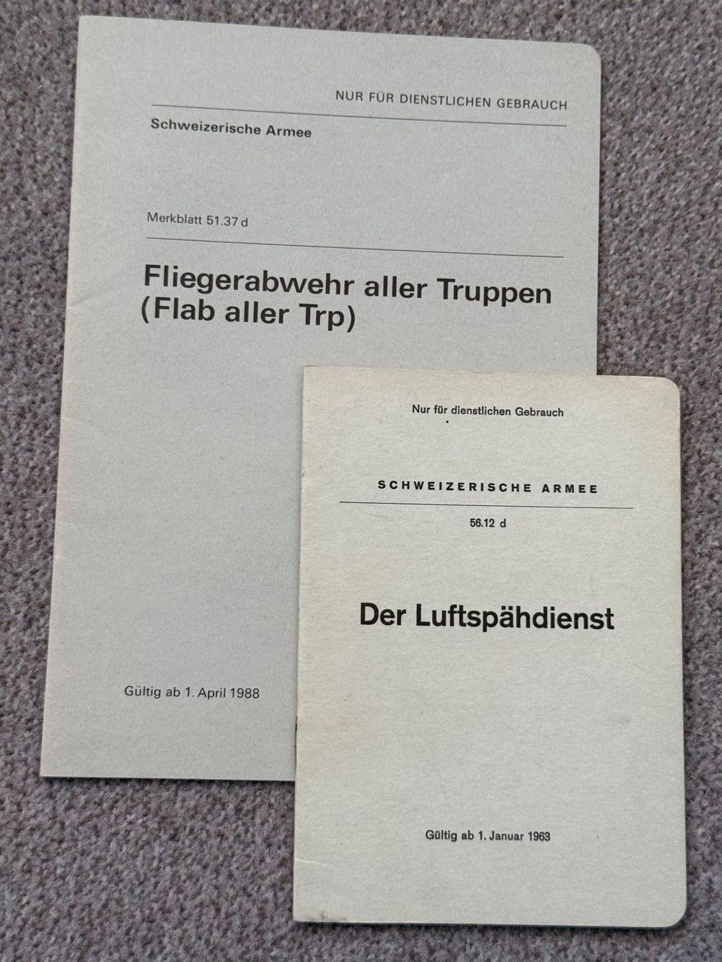 Libri: Luftspähdienst - FLAB aller Truppen - Schweizer Armee – Usato da Brütten venduto da Hst1