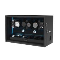 LED Automatische Rotation 6 Uhrenbeweger Box + 6 Uhrendreher