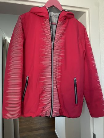 Wendejacke Damen Rukka pink grau mit Kapuze guter Zustand