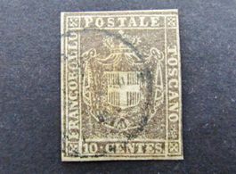 Briefmarke Italien Toskana gestempelt 1860