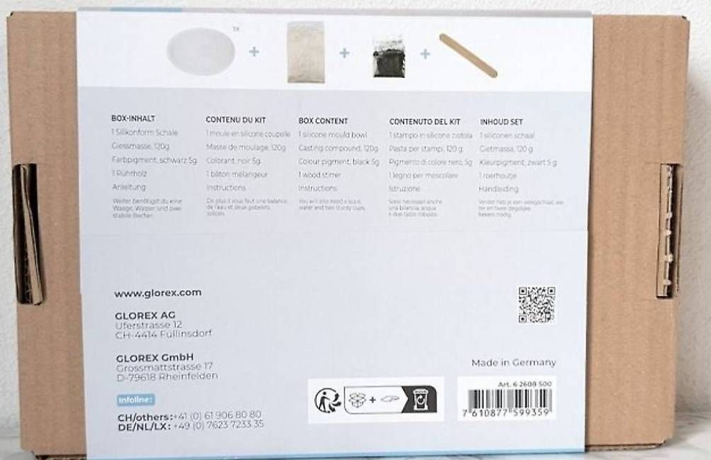 Kit bricolage: Glorex Giess-Set Schale DIY Basteln - NEU – Usato da Ernetschwil venduto da iri_m8y8 1