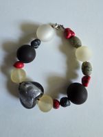Chunky Perlen Armband mit Herz –Schmuck