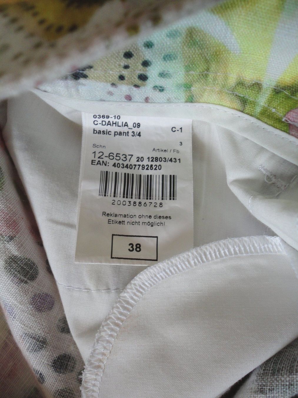 Pantaloni: Rosner Leinenhose 100% Leinen Gr. 38 – Usato da zürich venduto da parts5060 3
