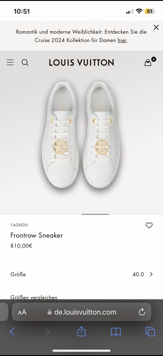 Louis Vuitton Scarpe da donna: Louis Vuitton Frontrow Sneaker, Gr. 38 – Nuovo (secondo la descrizione) da Bronschhofen venduto da ade_7ttz 8