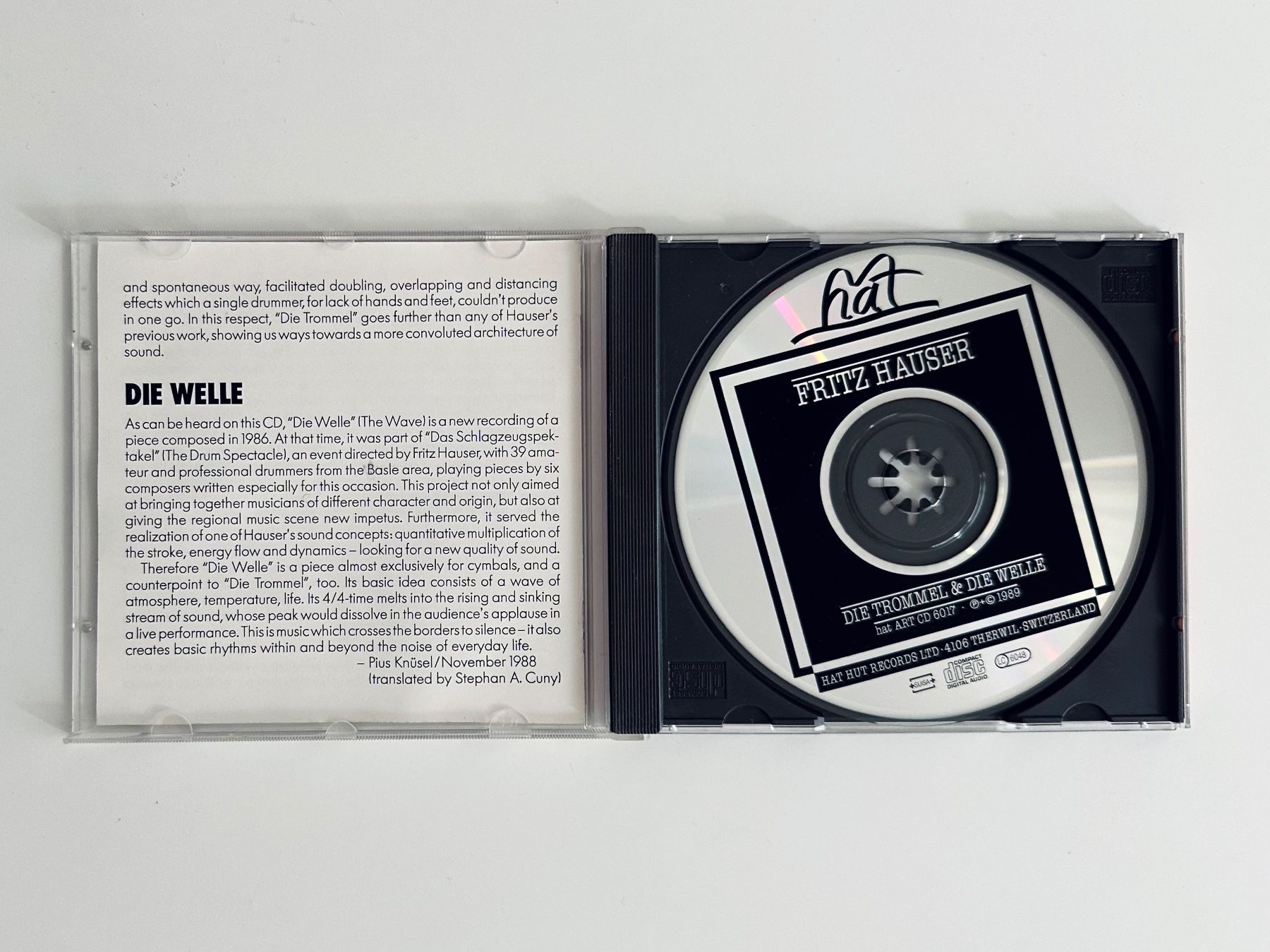 CD: Fritz Hauser: Die Trommel & Die Welle – Usato da Zürich venduto da arn___ 1