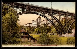 Bern, Kirchenfeldbrücke und Bundespalas