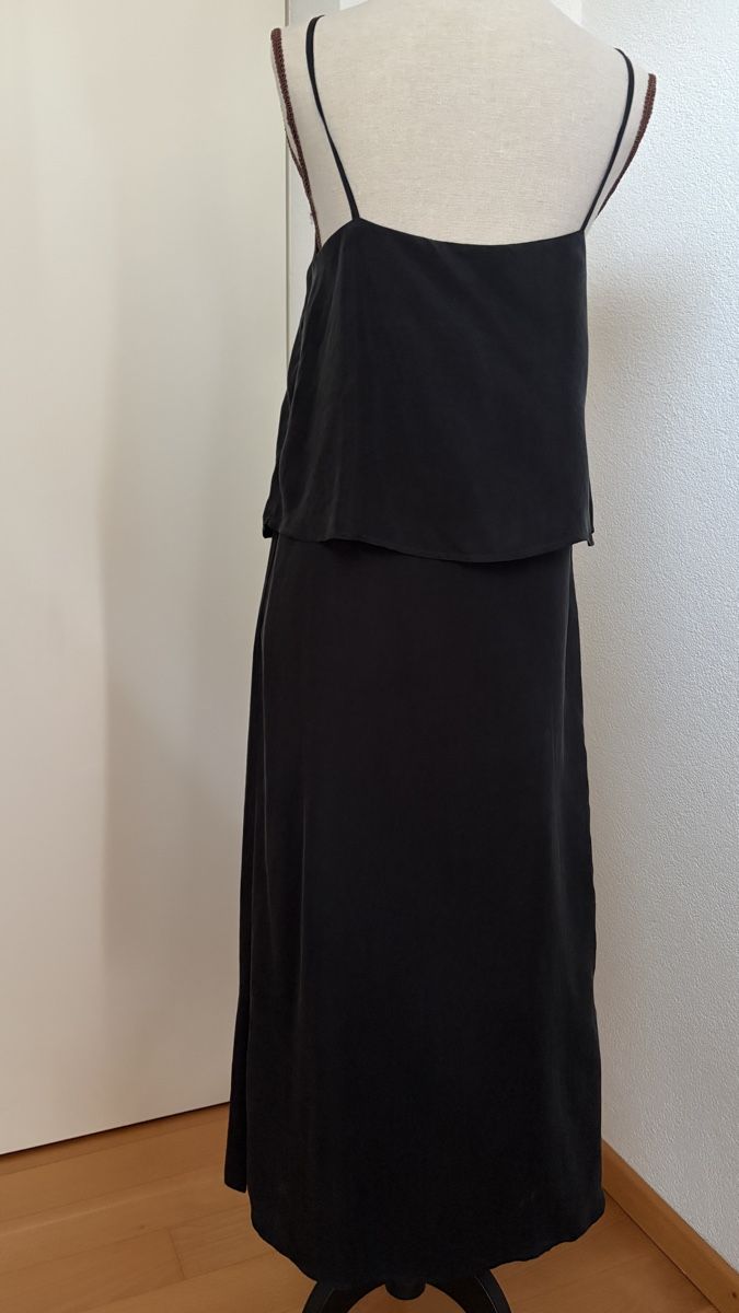 Kleider: Robe longue noire taille XS, 100% cupro – Neu und originalverpackt aus Romont FR von jeanne110 1