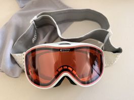 Alpina Skibrille Quattroflex Challenge 2.0 weiss guter Zusta