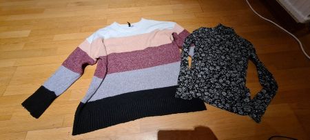 Pulli und Shirt mit Kragen