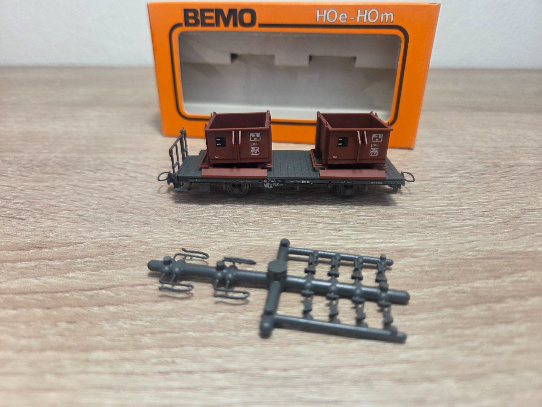 Bemo Modelleisenbahnen: Bemo 2258 Kieskistenwagen RhB H0m – Gebraucht aus St-Aubin-Sauges von Lo_Go 5