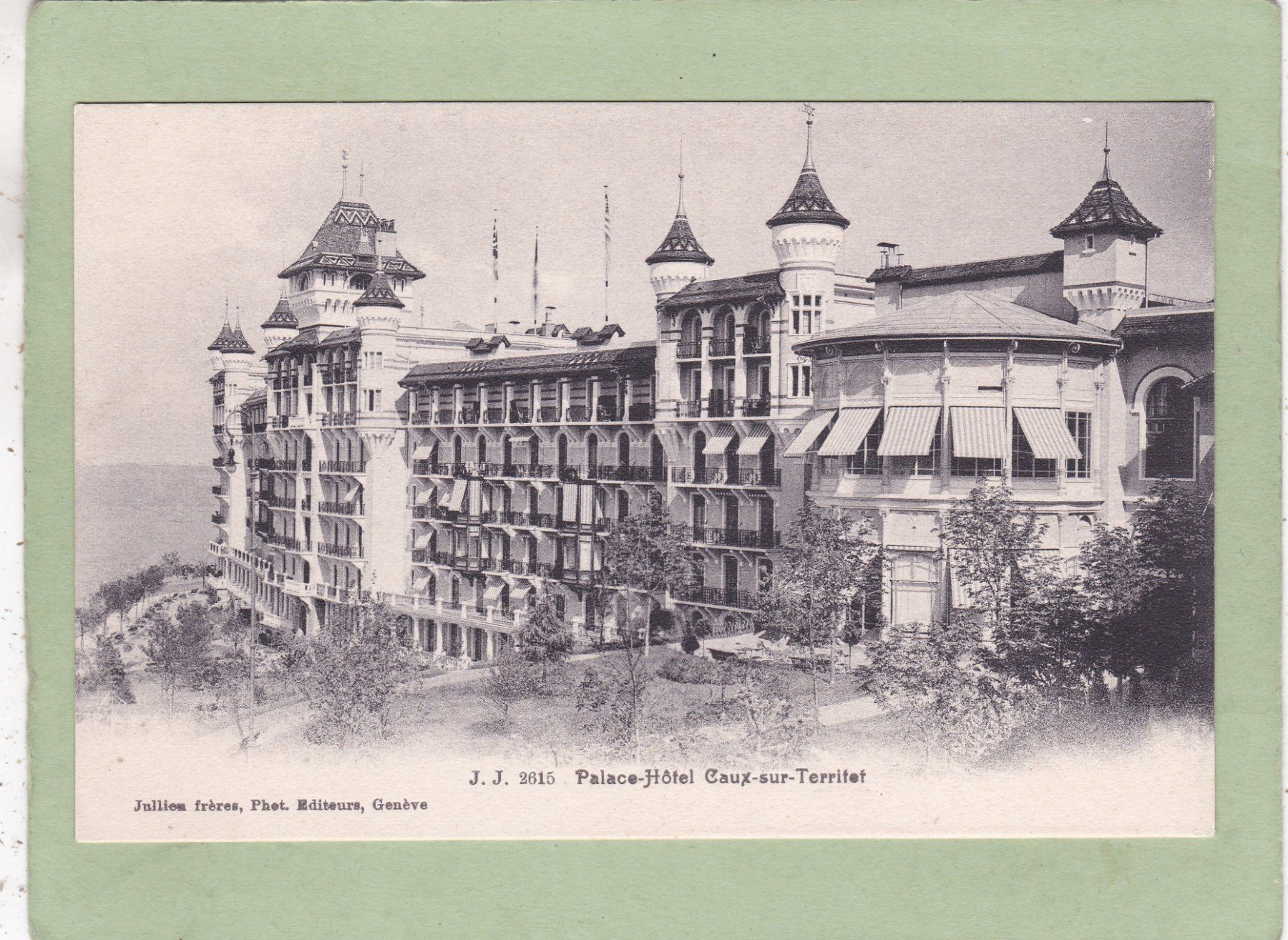 Ansichtskarten: Palace Hôtel  Caux-sur-Territet – Gebraucht aus Herisau von Lisegrat2008