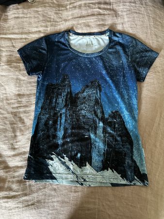 T-shirt manches courtes Wild Tee Femme Taille M imprimé mont