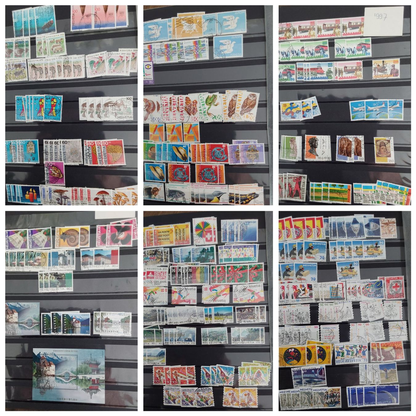 Alle Briefmarken: 2 Grosse CH Briefmarken-/Dublettenalben – Gebraucht aus Münchwilen AG von Nesar 5