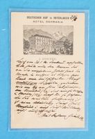 Interlaken - Hotel Germania - Deutscher Hof - 1897
